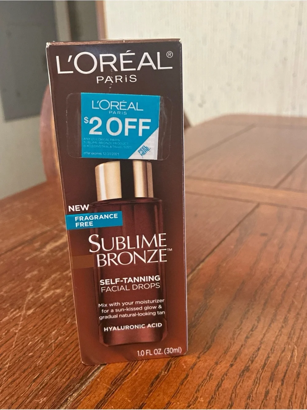 L'Oreal Paris Sublime Bronze Self-Tanning Facial Drops, 1 fl oz
